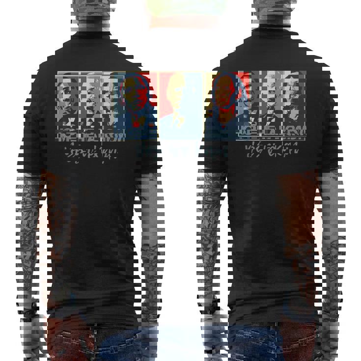 Vintage Hope Heal Grow 2024 Men's T-shirt Back Print
