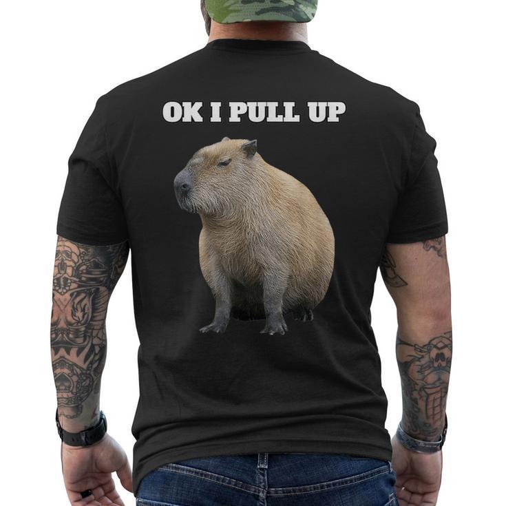 Vintage Ok I Pull Up Capybara T-Shirt mit Rückendruck