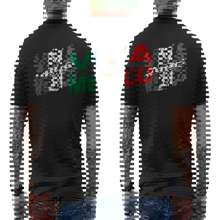 Viva México Cabrones Bandera Mexicana De La Independencia Mexicana Camiseta Hombre Estampado Espalda