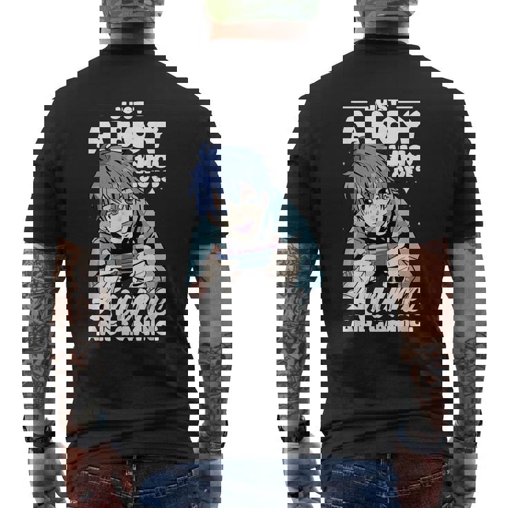 Weeaboo Es Solo Un Chico Que Ama El Anime Y Los Juegos Camiseta Hombre Estampado Espalda