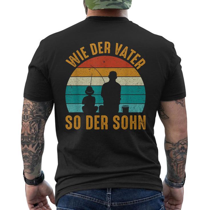 Wie Derater So Der Son Fishing T-Shirt mit Rückendruck