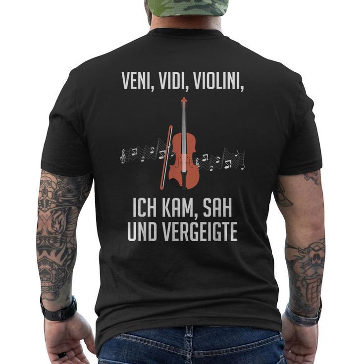 Witheniidiiolini Ich Kam Sagergeigte -Iolin T-Shirt mit Rückendruck