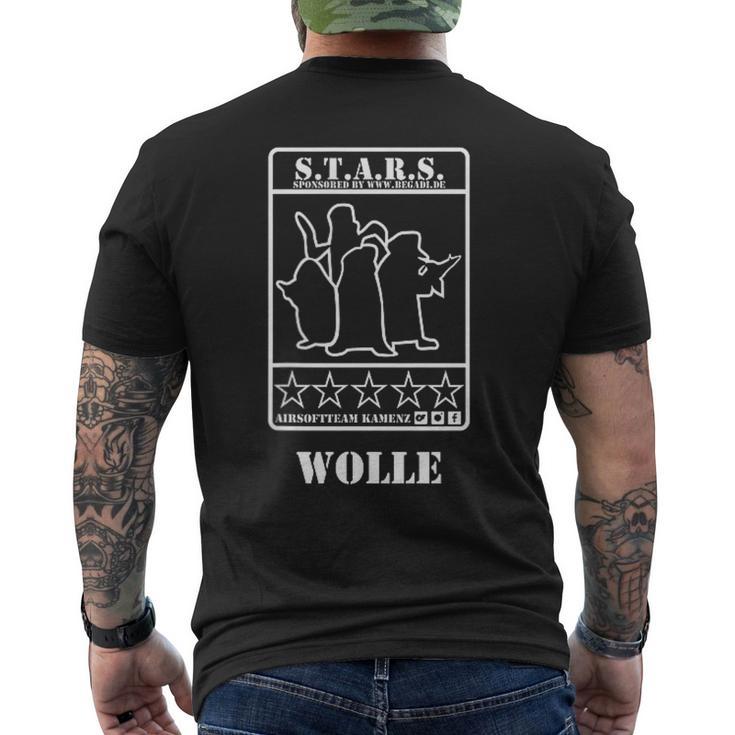 Wolle Logo Weiß T-Shirt mit Rückendruck