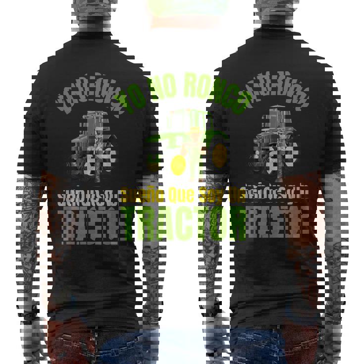 Yo No Ronco Sueño Que Soy Un Tractor Agricultor Camiseta Hombre Estampado Espalda