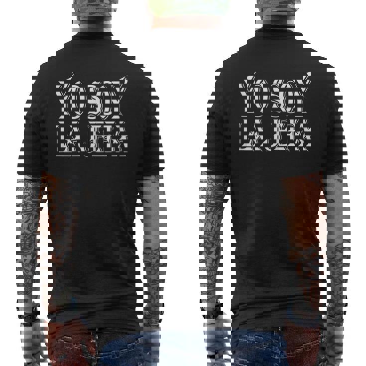 Yo Soy La Jefa Patron Mexicano El Jefe En Español S Camiseta Hombre Estampado Espalda