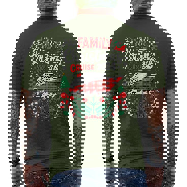 Family Christmas Cruise 2024 Family Matching Merry Christmas Men's T-shirt Back Print