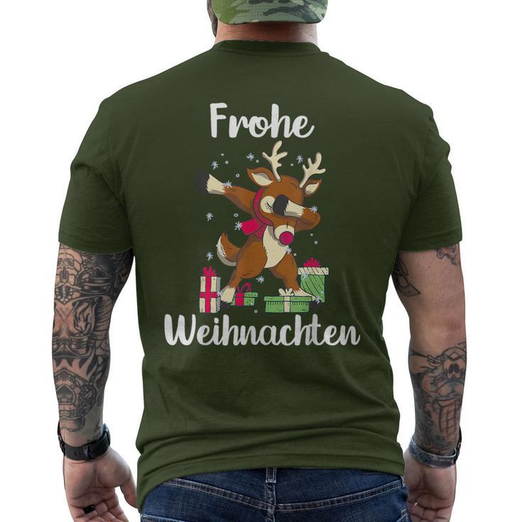 Merry Christmas Reindeer Christmas Eve T-Shirt mit Rückendruck