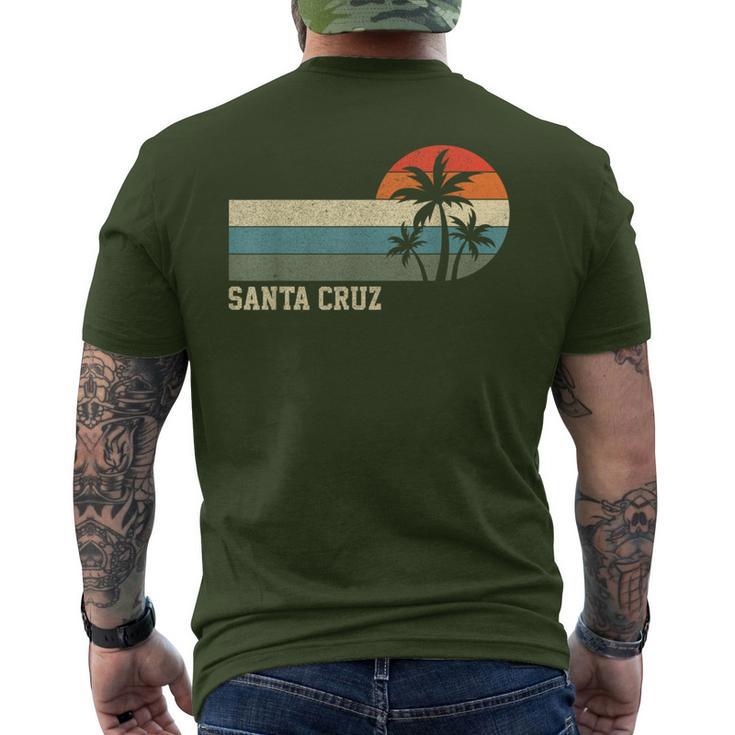 Santa Cruz Ca California Retro Surfing T-Shirt mit Rückendruck