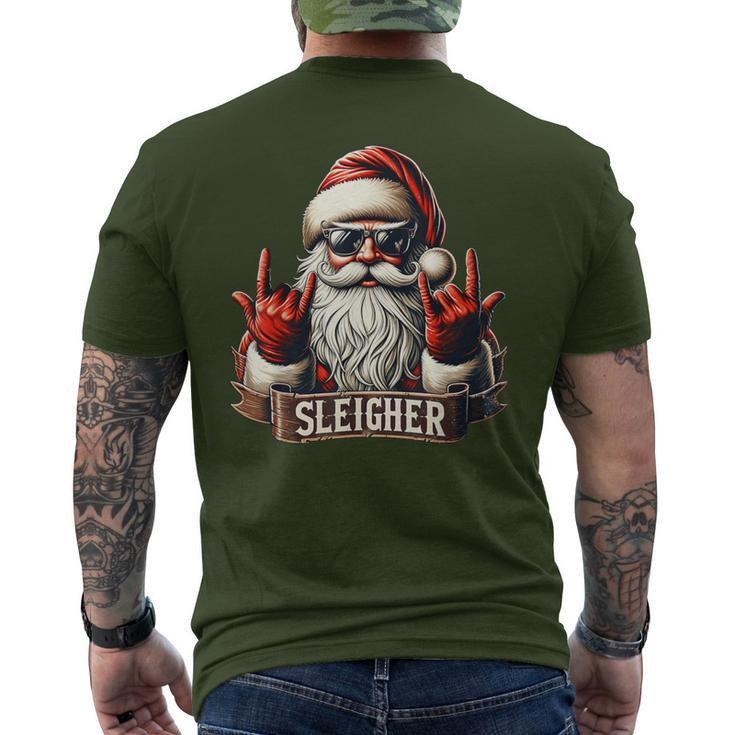 T-shirt Noël Santa Rocks - Coton Léger Heavy Metal Pour Homme - Marque Gildan - Neuf Sans étiquette