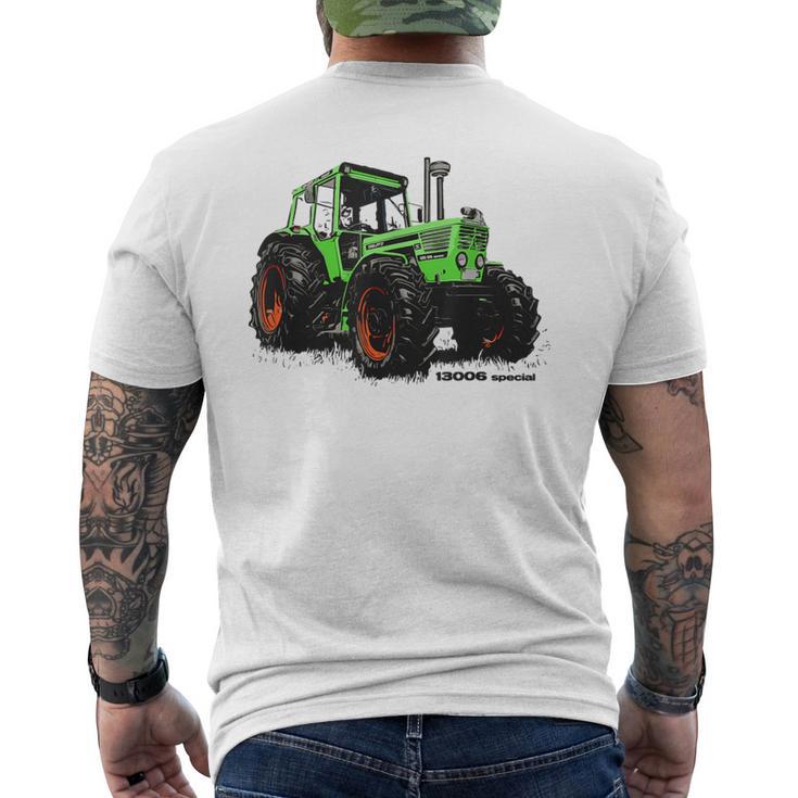 Alter Deutz Tractor Gray T-Shirt mit Rückendruck