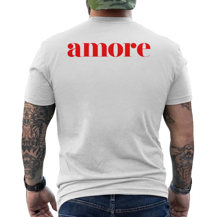 Amore Cute Italian T-Shirt mit Rückendruck