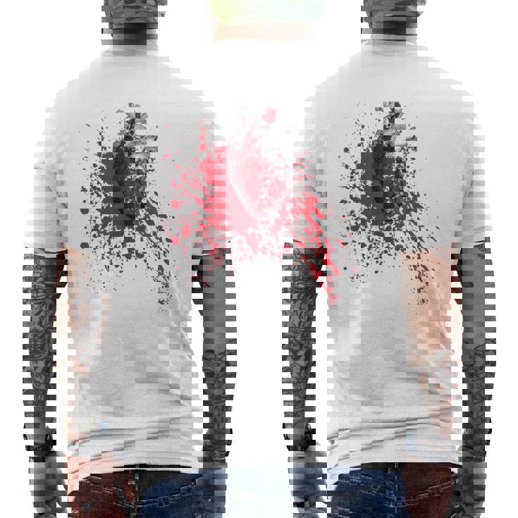 Anatomica Con Motivo A Cuore T-shirt da uomo con stampa posteriore