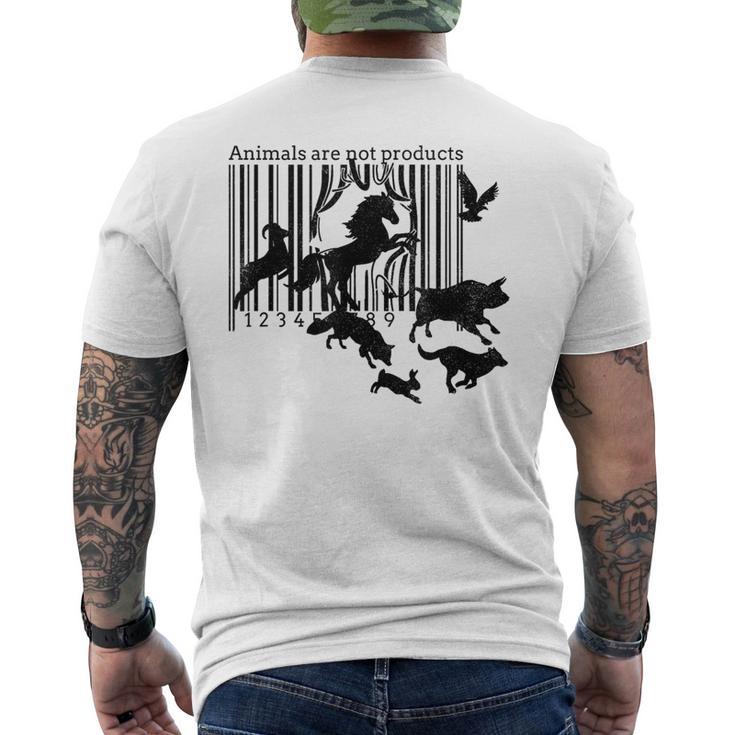 Animal Rights Tiere Sind Keine Produkte -Egetarianismus T-Shirt mit Rückendruck