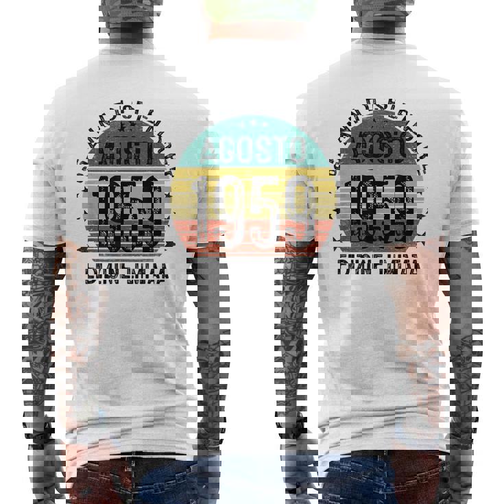 Annata 1959 Regalo 65 Anni Uomo Donnaintage Agosto 1959 T-shirt da uomo con stampa posteriore