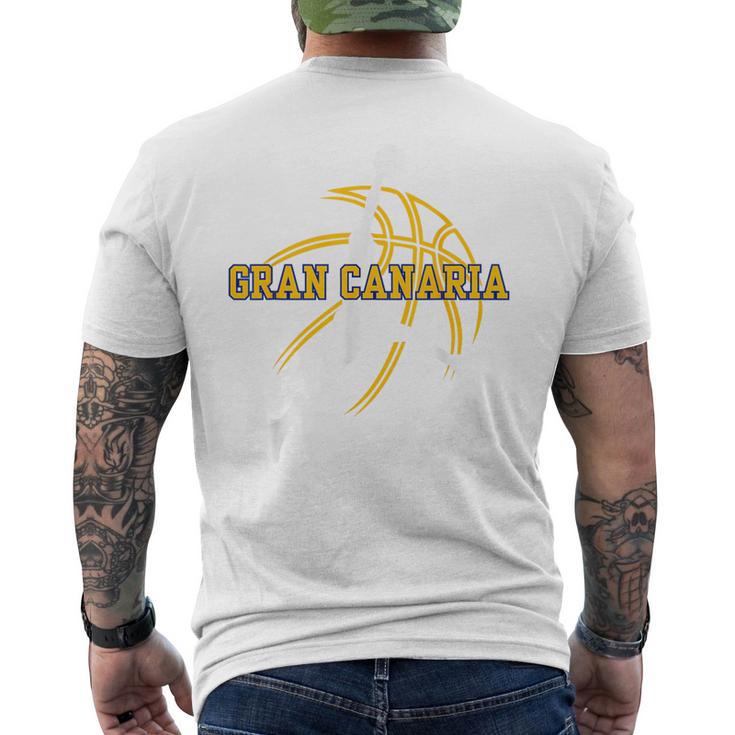 Apoyo Aficionado Baloncesto Gran Canaria Palmas Basketball Camiseta Hombre Estampado Espalda