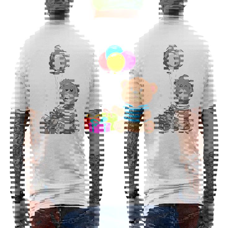 Bambino 1 Compleanno Bambini & Orsacchiotto Regalo Di 1 Anni T-shirt da uomo con stampa posteriore
