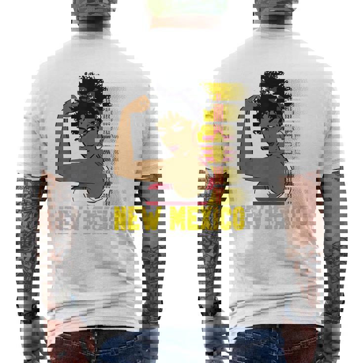 Bandera De Nuevo México Bandera Niña Nuevo México Orgullo Del Estado Camiseta Hombre Estampado Espalda