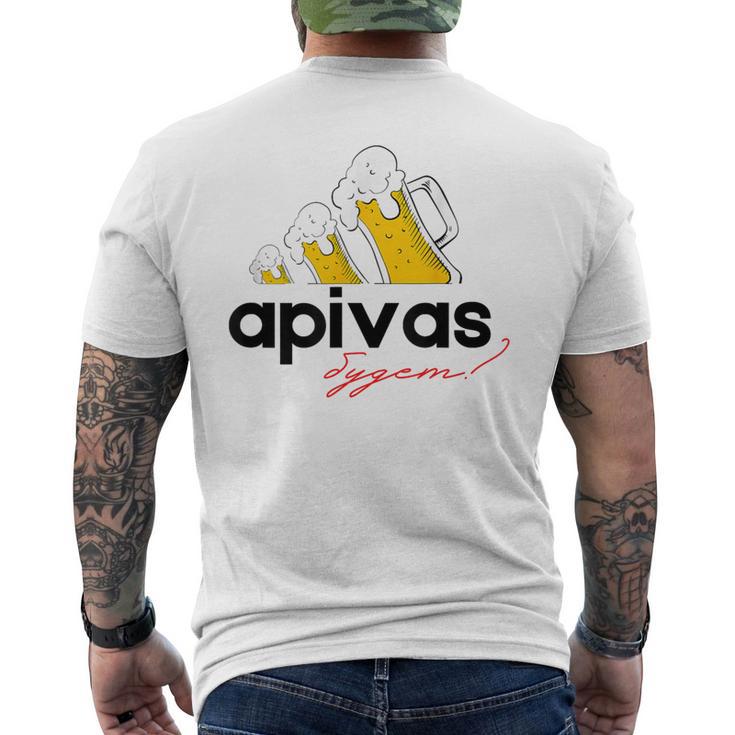 Bier Apivas Lustiges Russisches T-Shirt mit Rückendruck