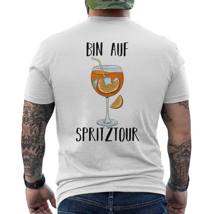 Bin Auf Spritztour Jga Hen Party Spritz S T-Shirt mit Rückendruck