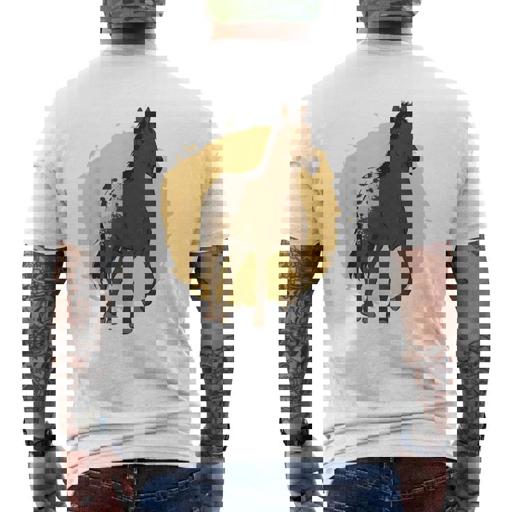 Carrera De Caballos Camiseta Hombre Estampado Espalda