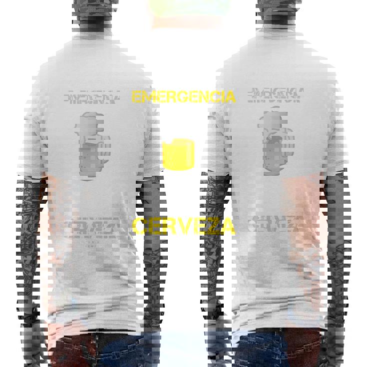 Cerveza Manga Larga Hombre En Caso De Emergencia Manga Larga Camiseta Hombre Estampado Espalda
