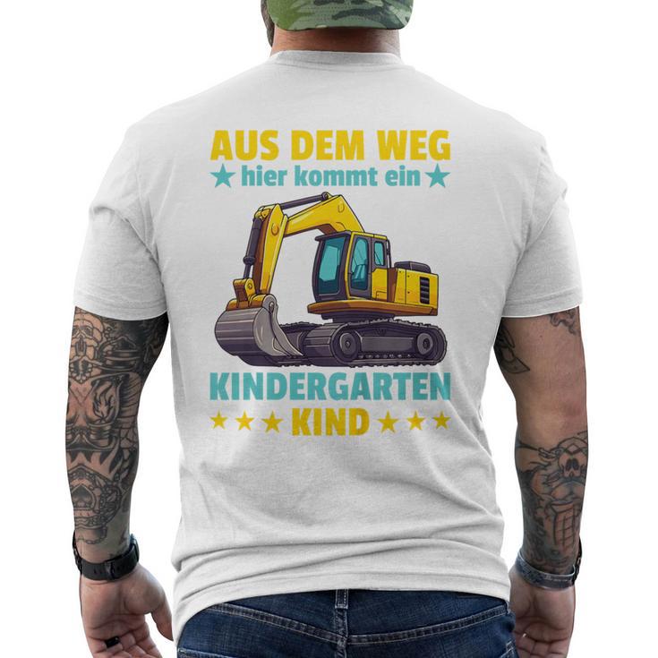 Children's Aus Dem Weg Hier Kommt Ein Kindergartenkind Digger T-Shirt mit Rückendruck