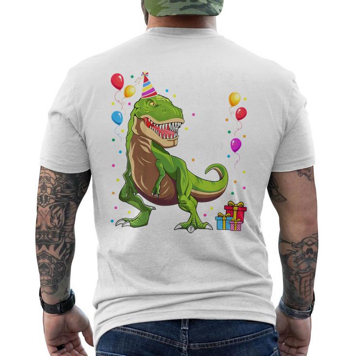 Children's Geburtstags 4 Jahre Junge Dinosaurier Dino Ich Bin 4 T-Shirt mit Rückendruck