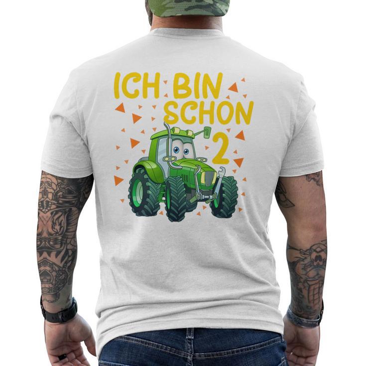 Children's Ich Bin 2 Jahre Traktor Trekker T-Shirt mit Rückendruck