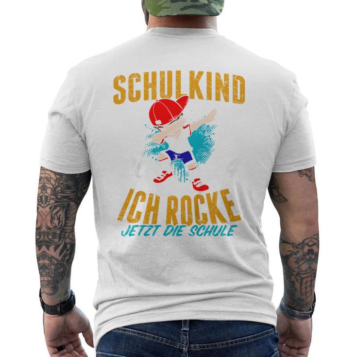 Children's Schulkind 2024 Boys I Rocke Jetzt Die Schule Football T-Shirt mit Rückendruck