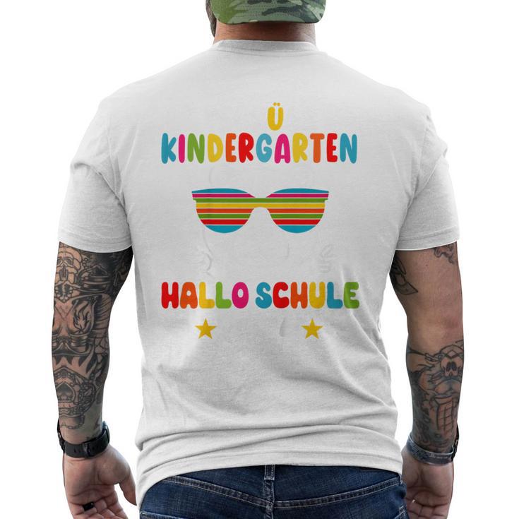 Children's Tschüss Kindergarten Hello School Kita Graduation 2024 Bear T-Shirt mit Rückendruck