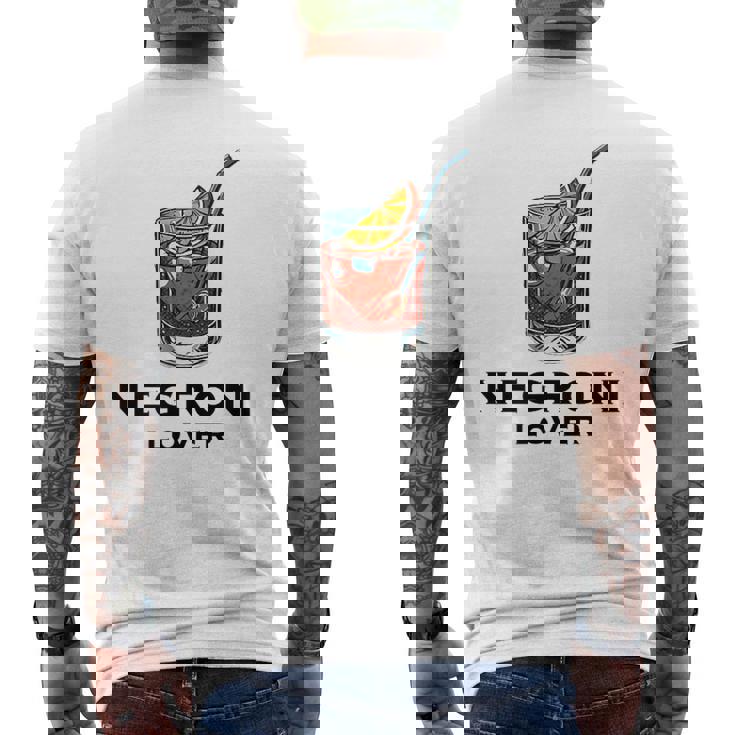 Cocktail Negroni Per Ieri E Soli Amanti Del Drink T-shirt da uomo con stampa posteriore