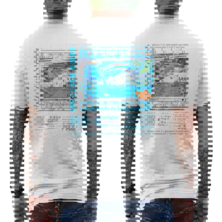 Collezione Di Moda Frutiger Aero Frutigeribes T-shirt da uomo con stampa posteriore
