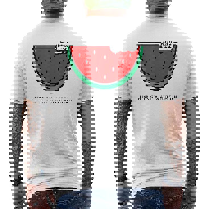 Collezione Palestina This Is Not A Watermelon T-shirt da uomo con stampa posteriore