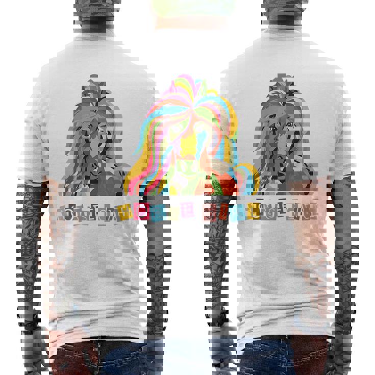 Colorido Diseño De Caballos Para Niñas Amantes De Los Caballos Sin Mangas Camiseta Hombre Estampado Espalda