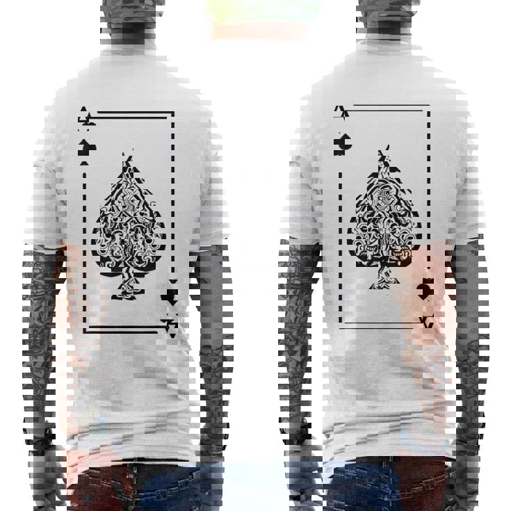 Costume As De Pique Costume De Jeu De Cartes T-shirt imprimé au dos