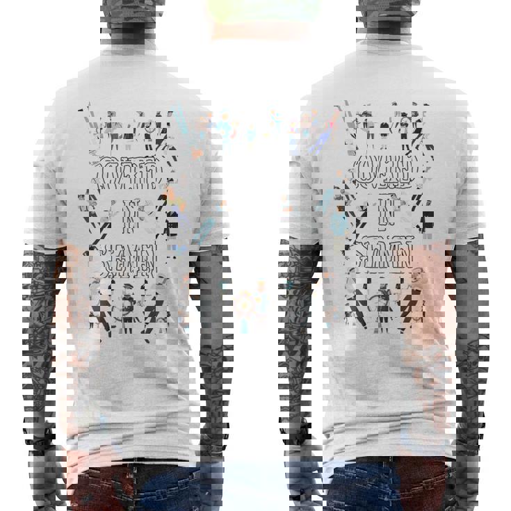 Covered In Seamen Hen Do Accessories For Hen Party Men's T-shirt Back Print