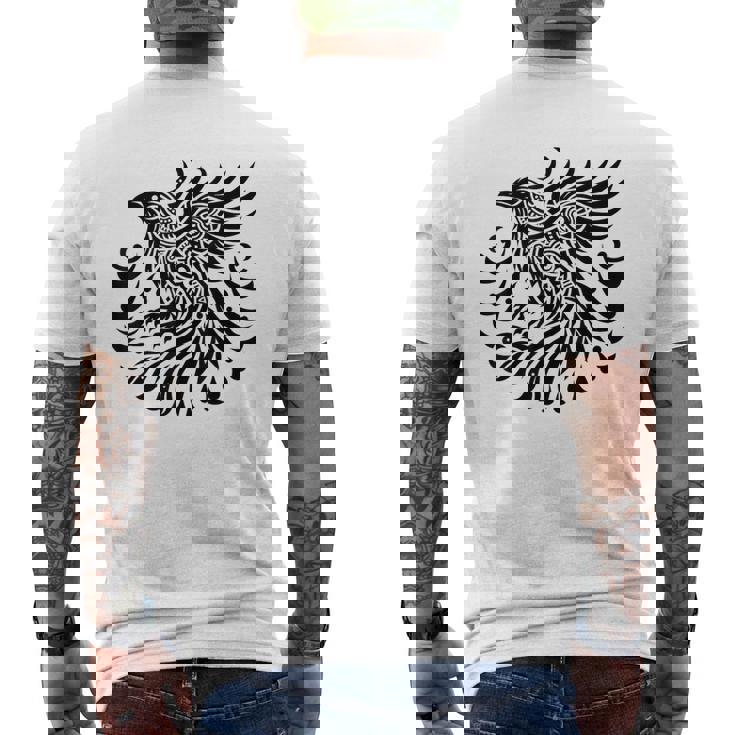 Cuervo Cuervo Tribal Camiseta Hombre Estampado Espalda