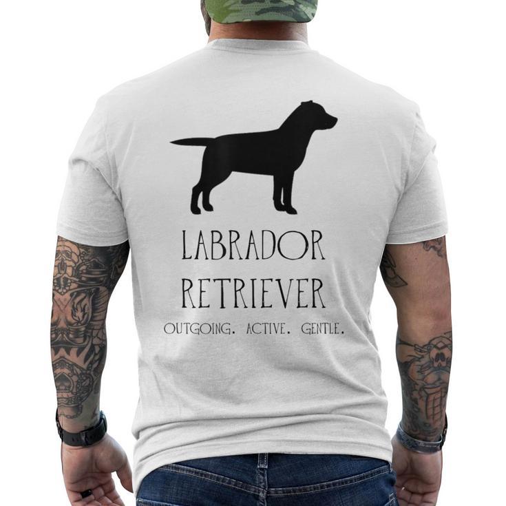 Cute Labrador Retriever Dog Lover T-Shirt mit Rückendruck