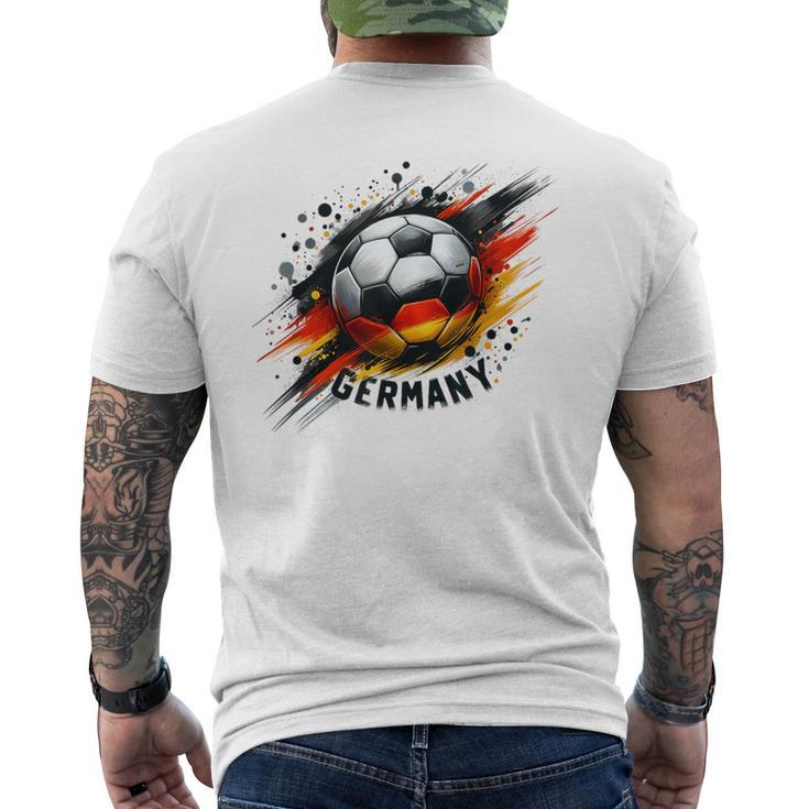 Deutschland Flagge Stolz Team Herren Damen Kinder T-Shirt mit Rückendruck