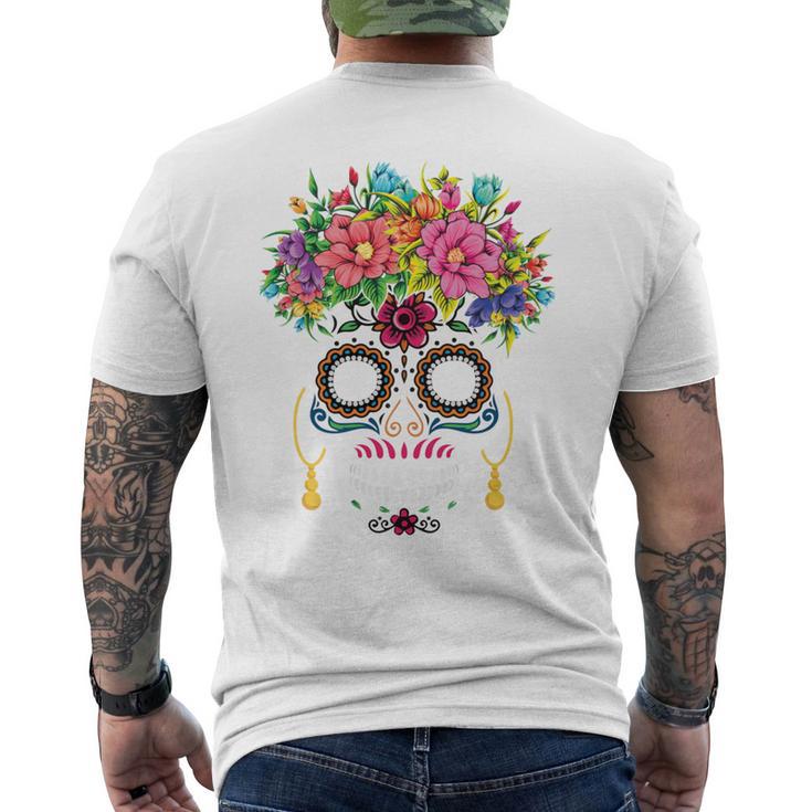 Dia De Los Muertos Costume Replacement Fancy Dress Costume Carnival T-Shirt mit Rückendruck