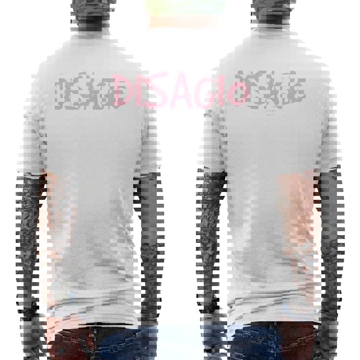 Disagio Frasi Divertenti Ironiche Donna T-shirt da uomo con stampa posteriore