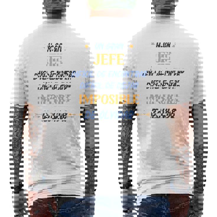 Divertido Jefe Hombre Un Gran Jefe Camiseta Hombre Estampado Espalda
