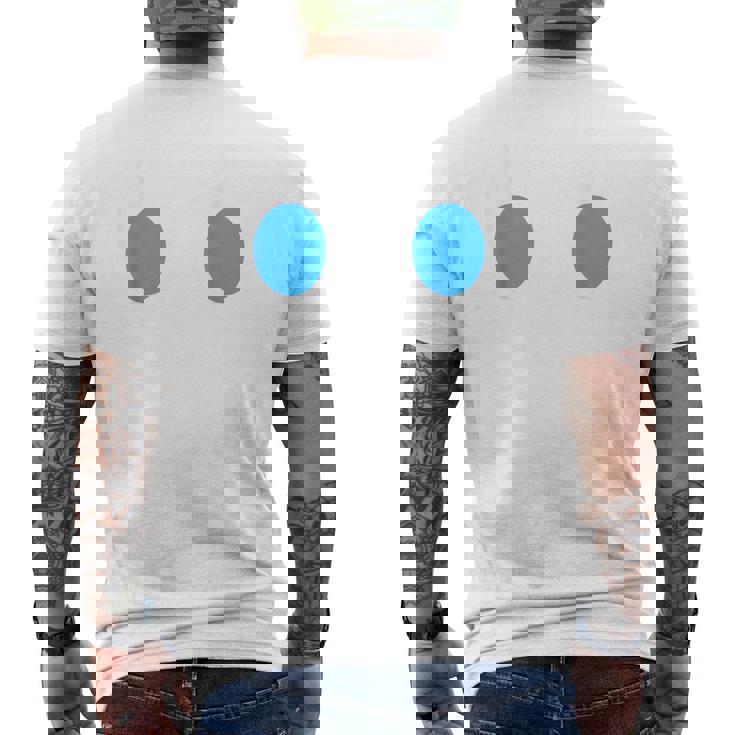Diy Arcade Game Ghost Eyes Halloween Group Costume Men's T-shirt Back Print