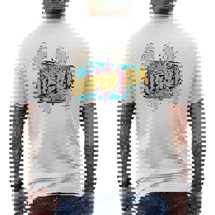 Donna Super Zia Idea Per Zie Piu Belle Del Mondo Ironica Simpatica Con Collo A T shirt da uomo con stampa posteriore Novitaregali