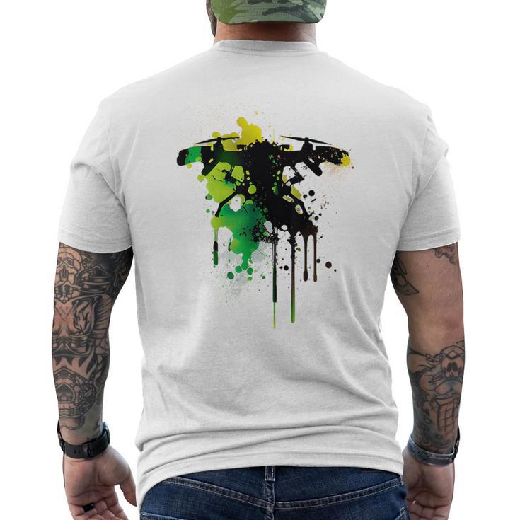 Drone Pilot Colourful Colours Drone Pilot Drone T-Shirt mit Rückendruck