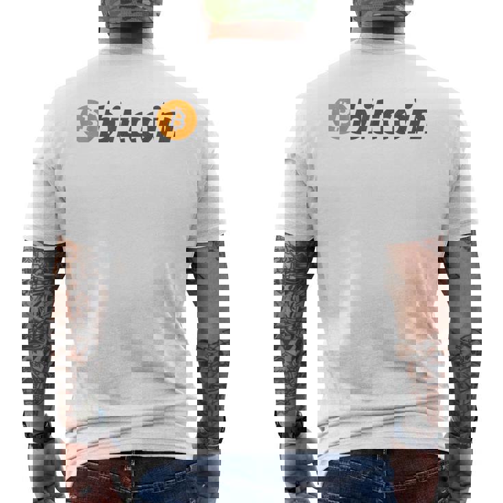 El Logotipo De Bitcoin Camisas De Bitcoin Camiseta Hombre Estampado Espalda