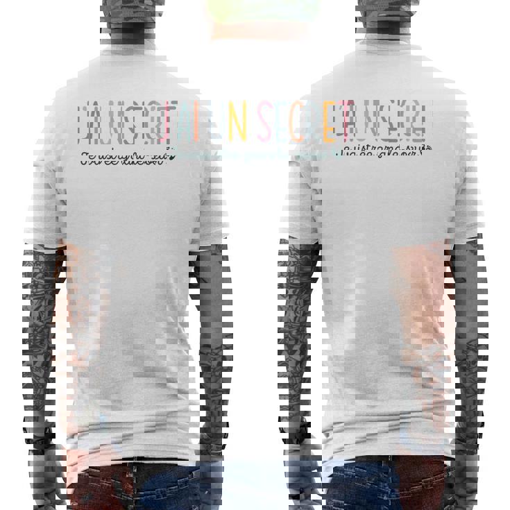 Enfant Secret Future Grande Soeur 2025 Jeais Etre Grande Soeur T-shirt imprimé au dos