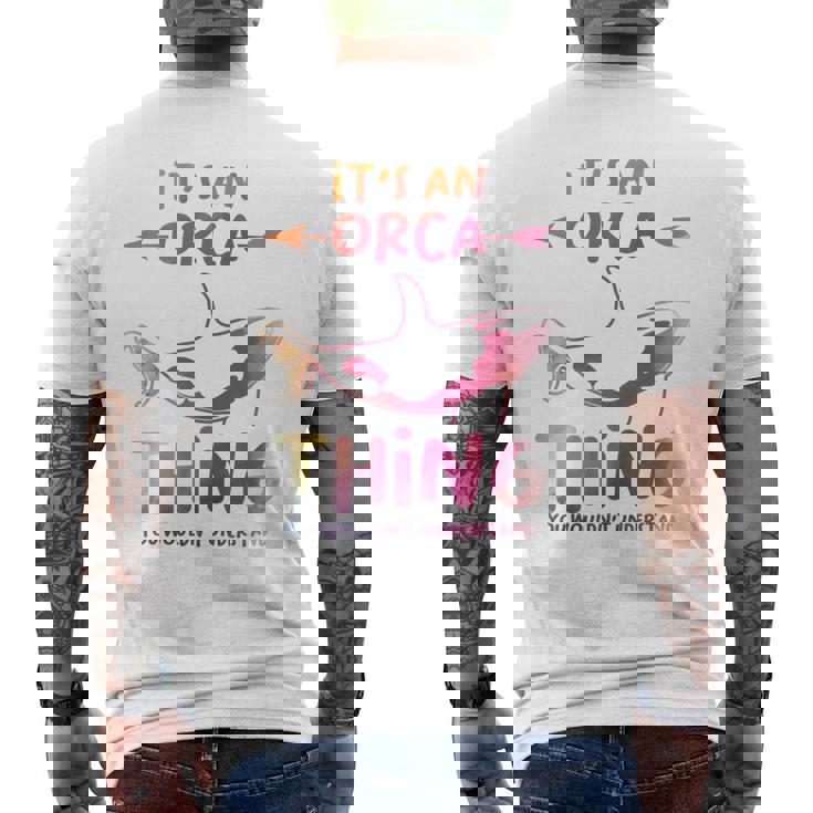 Es Una Cosa Orca Que No Entenderías Manga Larga Camiseta Hombre Estampado Espalda
