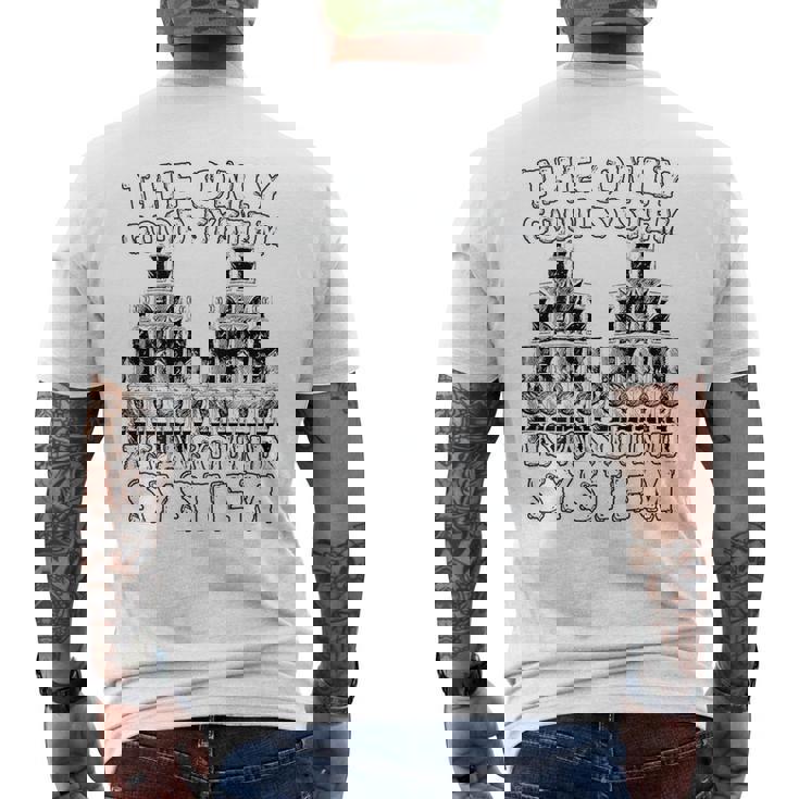 Festa Gratuita Tekno 23 Soundsystem Dj Rave T-shirt da uomo con stampa posteriore