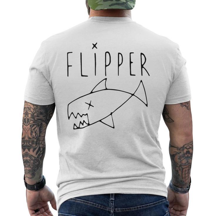 Flipper Punk Rock Grunge Fish Graphic T-Shirt mit Rückendruck